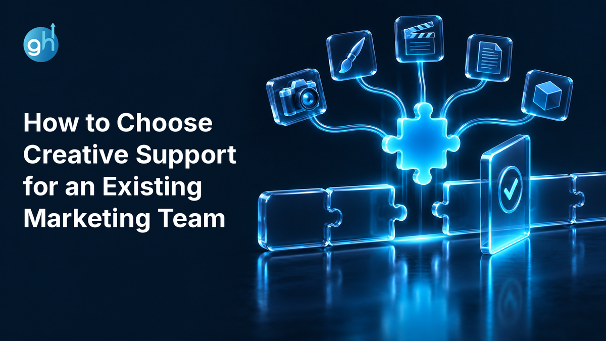 How to Choose Creative Support for an Existing Marketing Team — Growthub editorial workflow banner