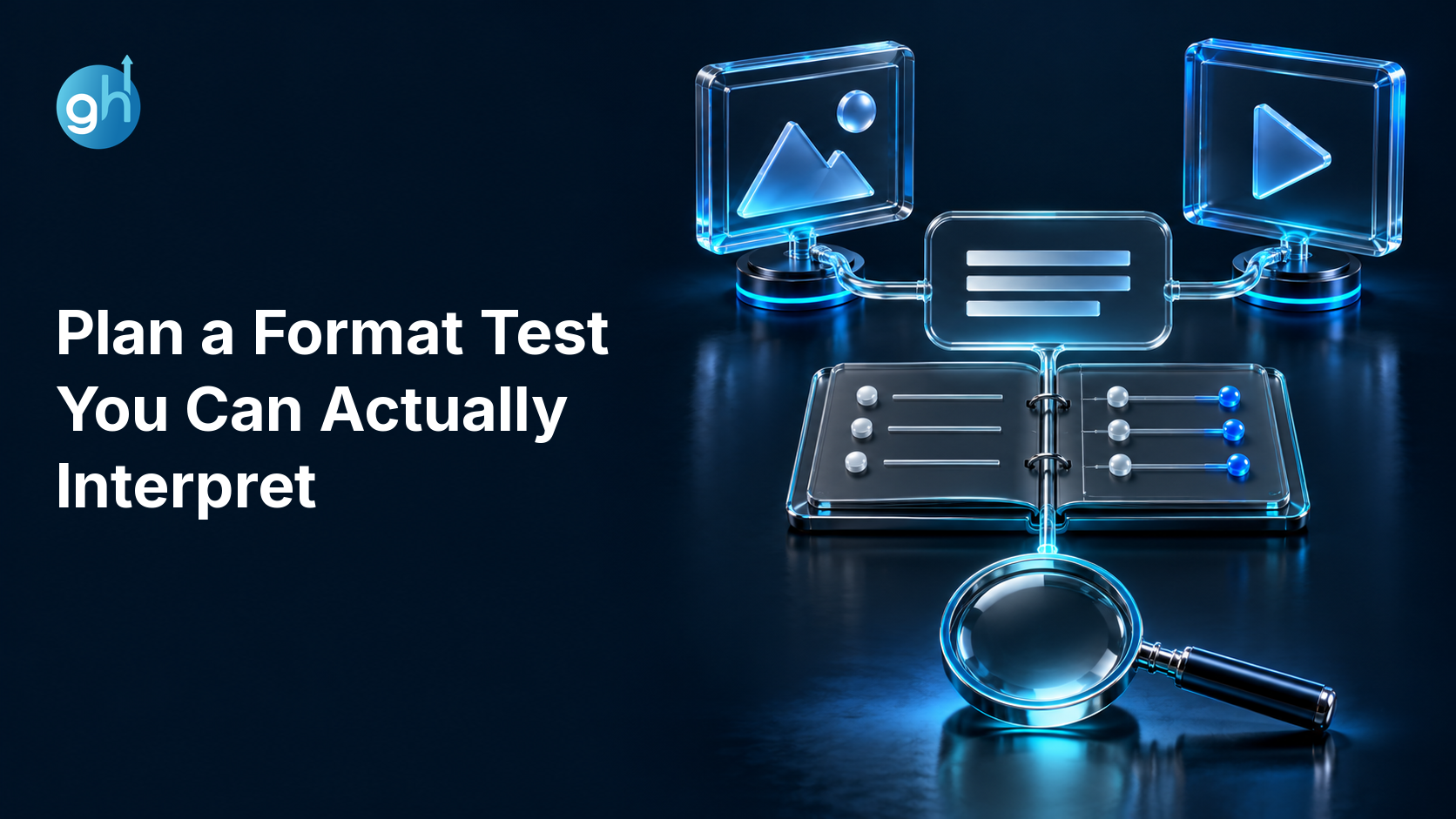 Plan a Format Test You Can Actually Interpret — Growthub editorial workflow banner