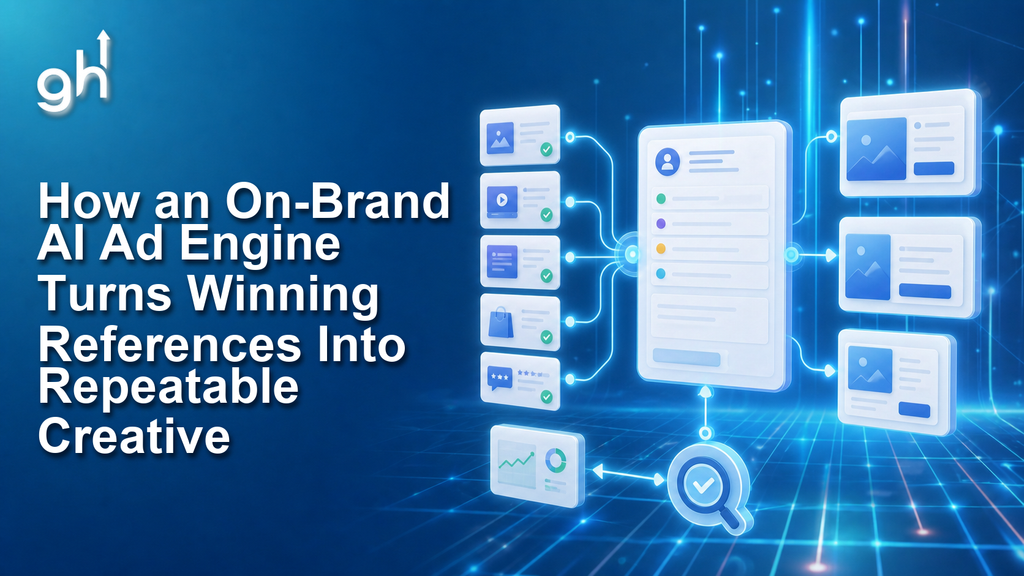 How an On-Brand AI Ad Engine Turns Winning References Into Repeatable Creative — Growthub blog banner