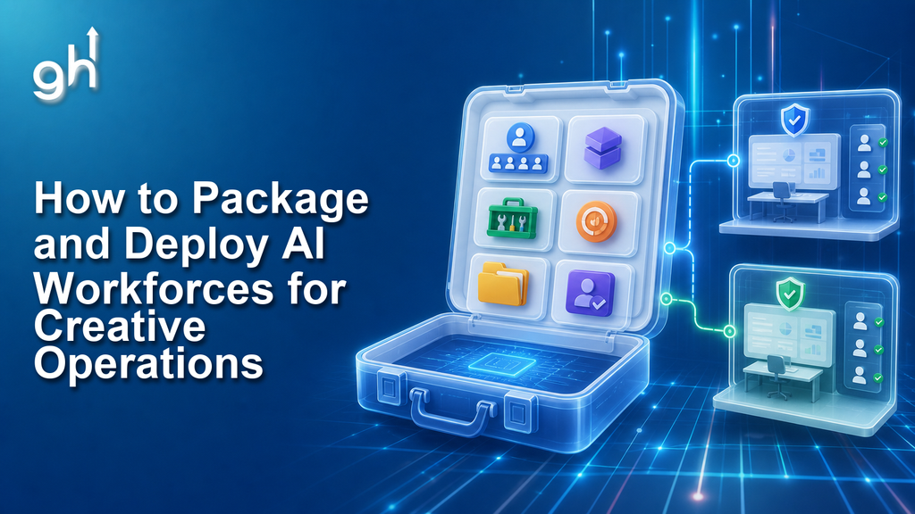 How to Package and Deploy AI Workforces for Creative Operations — Growthub blog banner